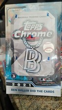 2021 Topps Chrome Baseball Ben Baller Edition Hobby Box - 2 boxes in hand