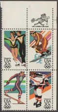 Scott # 2067-2070 - ZIP Block Of 4 - Winter Olympics, Sarajevo -  MNH - 1984