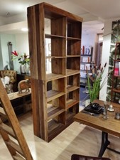LIBRERIA UFFICIO DESIGN VINTAGE INDUSTRIALE SHABBY CHIC ETNICO LEGNO LAVORATO 