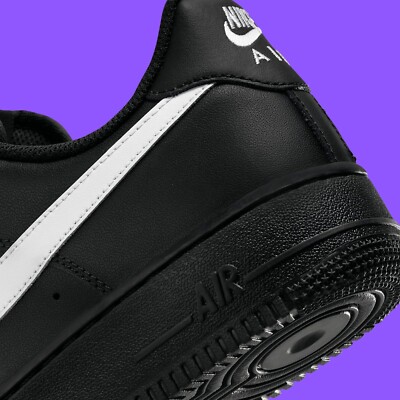 Nike Air Force 1 Low '07 Black White FZ0627-010 Men's Size New | eBay