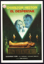 AWAKENING Original Movie Press Sheet Charlton Heston Susannah York Mummy Horror