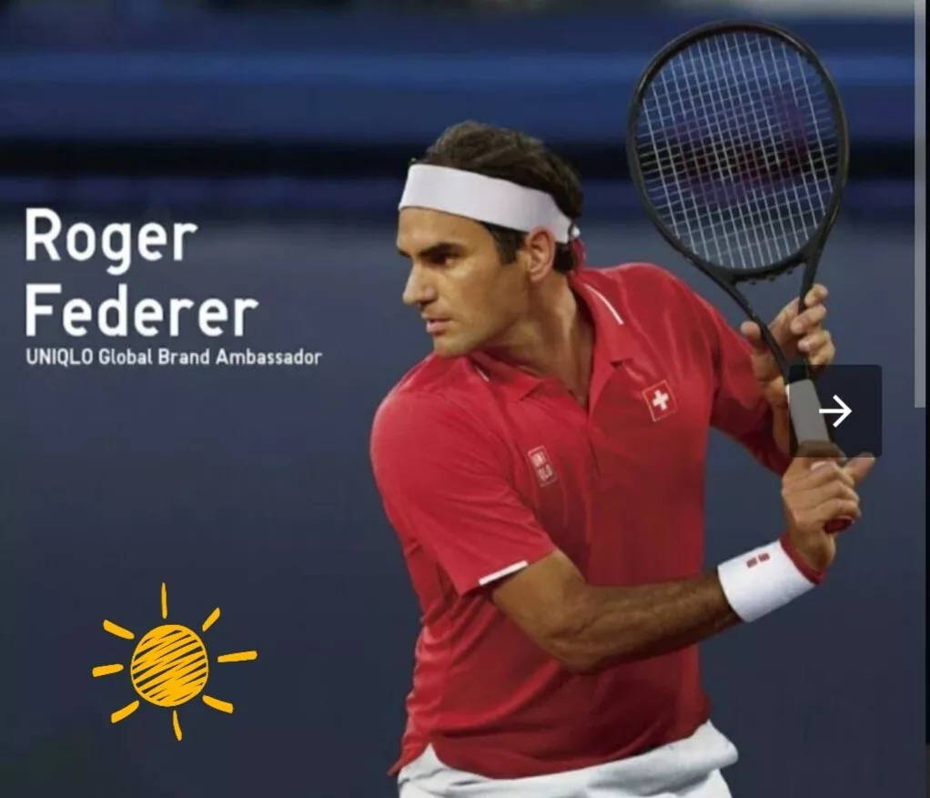 Roger federer top polo uniqlo