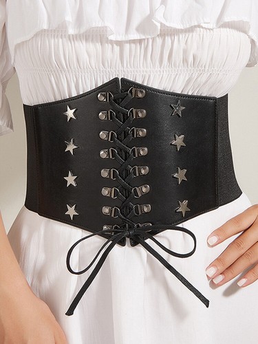 Breiter-Korsettgürtel Für Damen-Kunstleder Schlankheitsgürtel Für-Kleid-K - Bild 16 von 22