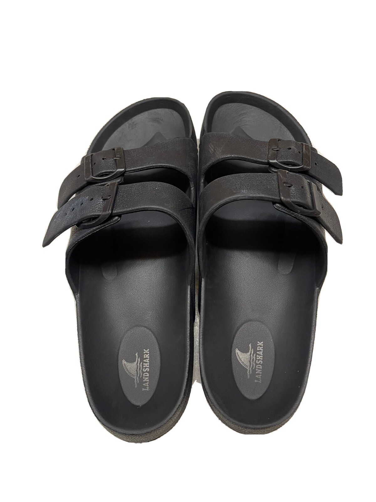 Sandals by Landshark summer Men,Size 10 Black slip on. | eBay