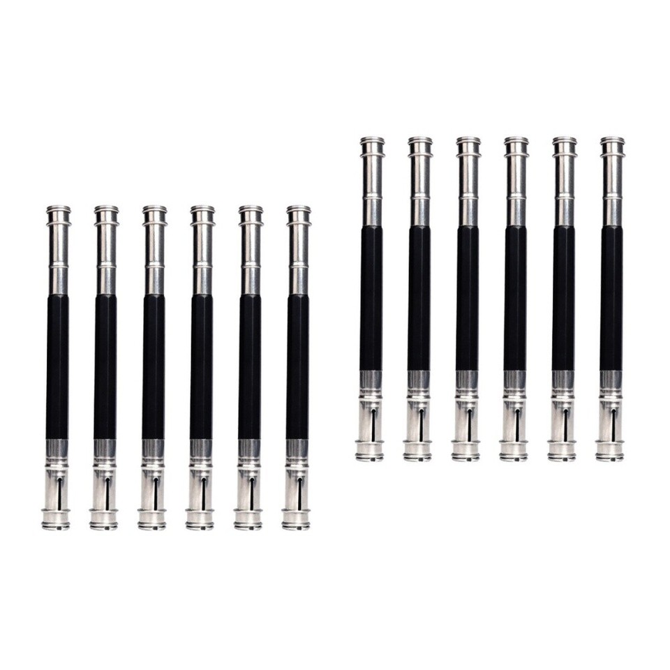6 Pcs Sketch Pencil Extenders Painting Lengtheners Metal Portable