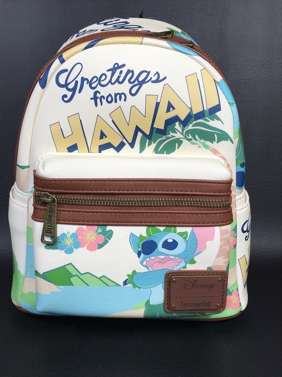 Loungefly Disney Lilo & Stitch Travel Postcard Mini Backpack  display picture 1