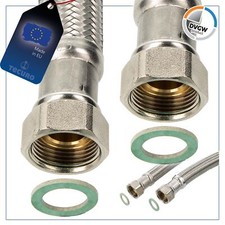 tecuro Flexschlauch Panzerschlauch IG x IG - für Sanitär & Heizung - KTW-A- DVGW