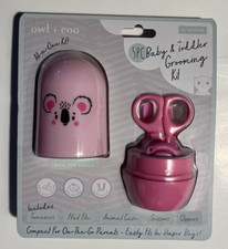owl  coo 5pc Baby  Toddler Pink Grooming Kit - Ages 2 mo