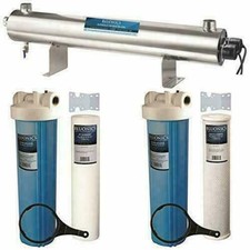 110W UV Well Water Filter System 4.5x20 Sedim...