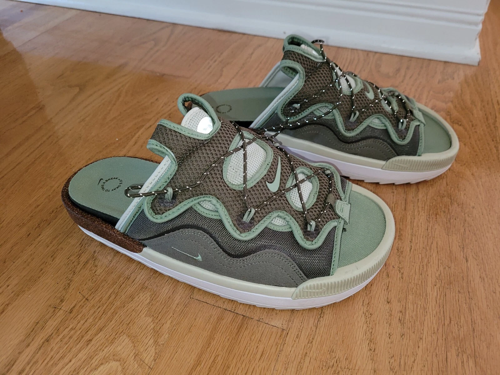 Sandali slide uomo Nike Offline 2.0 oliva CZ0332 200 taglia 9 5