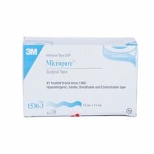 3M Micropore Medical Tape Skin Friendly Paper 3'' X 10 Yard -4/Box