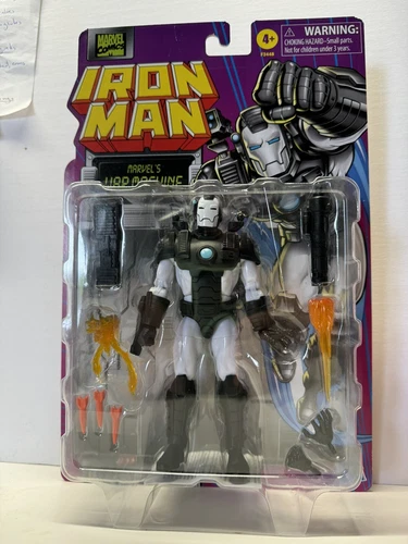 Marvel Legends War Machine - Tarjeta retro Iron Man - Precintada