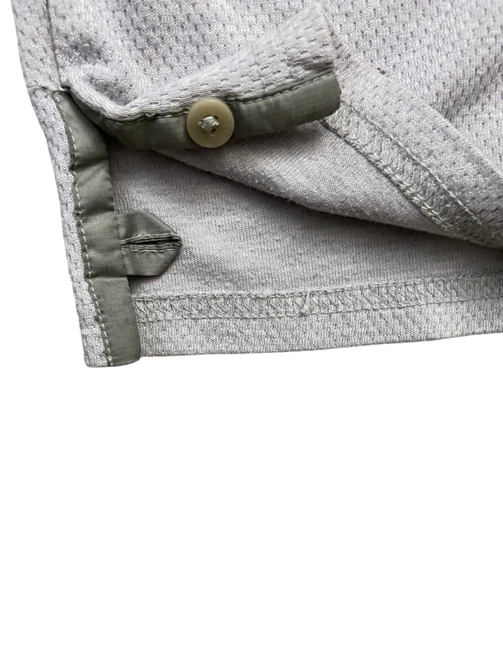 Teva Thermal Henley Shirt Sz S Light Gray Long Sleeve 1/2 Button Sleeve Pocket - Imagem 2 de 4