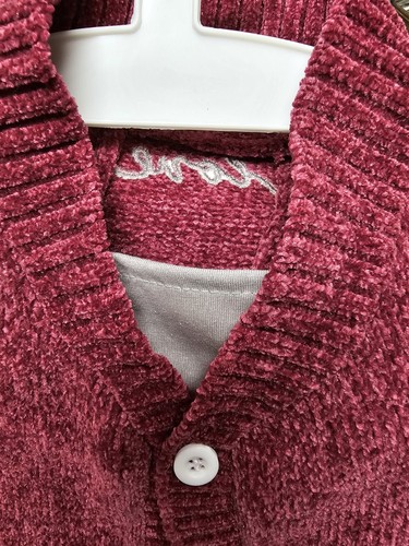 Doggy Gingerbread Violet Colored Sweater Ellen DeGeneres Short Sleeves Love... - Picture 7 of 7