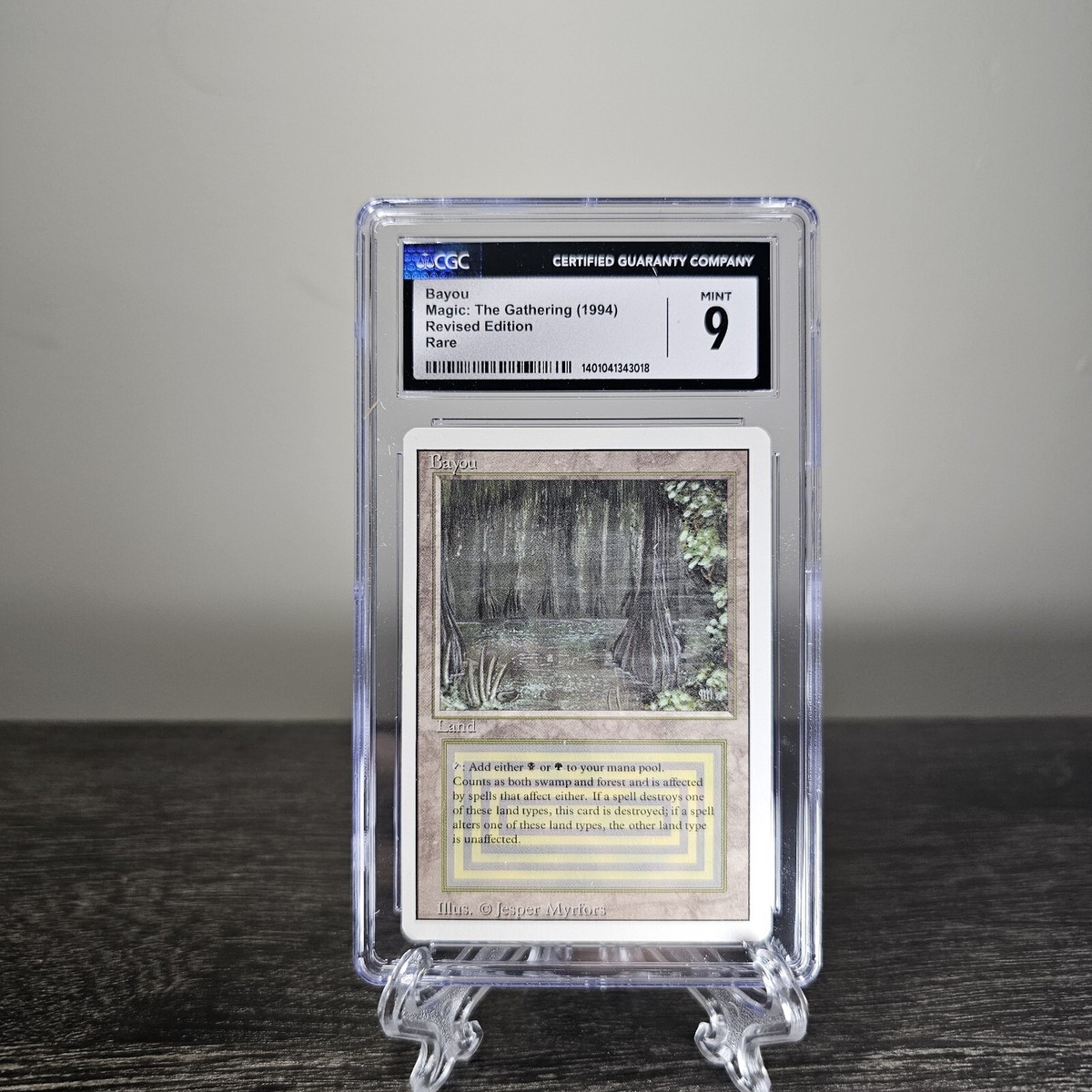 CGC 9 MINT Bayou Dual Land MTG Revised Magic the Gathering Card | eBay