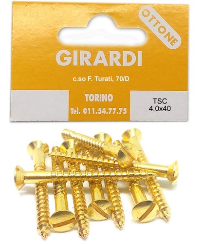 1/4-20 X 2-1/2" OTTONE MASSICCIO VITI Macchina Testa Piatta A