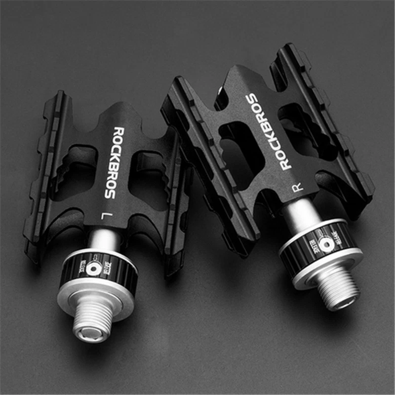 ROCKBROS Mini Pedales de Bicicleta Plegables de Liberación Rápida MTB Cojinete de Sello Pedales de Bicicleta Foto 4 de 4