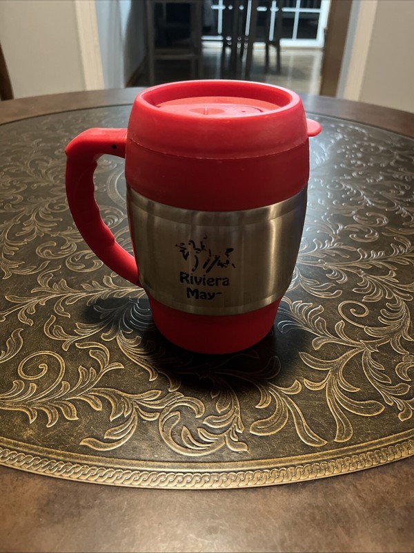 Riviera Maya Thermos With Lid Red