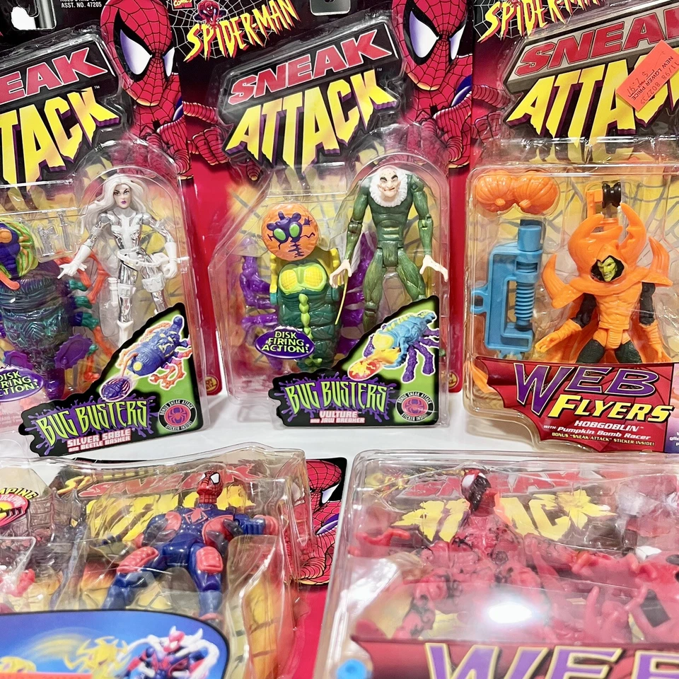 Spiderman Sneak Attack Carnage, Hobgoblin Etc. Figuras Lote De 5 Nuevo Toybiz 1997-98 Foto 3 de 4