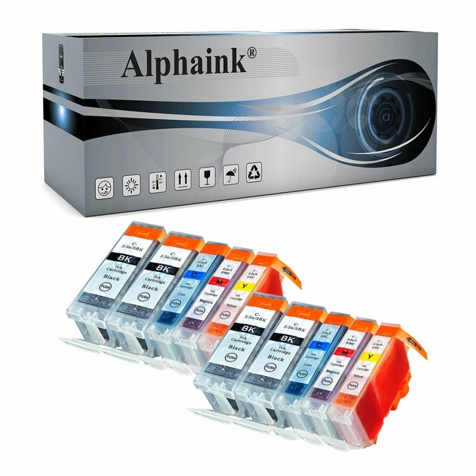ALPHAINK 10 CARTUCCE COMPATIBILI CANON PIXMA P3000 iP4000 iP5000 MP750 MP780 i550 i560