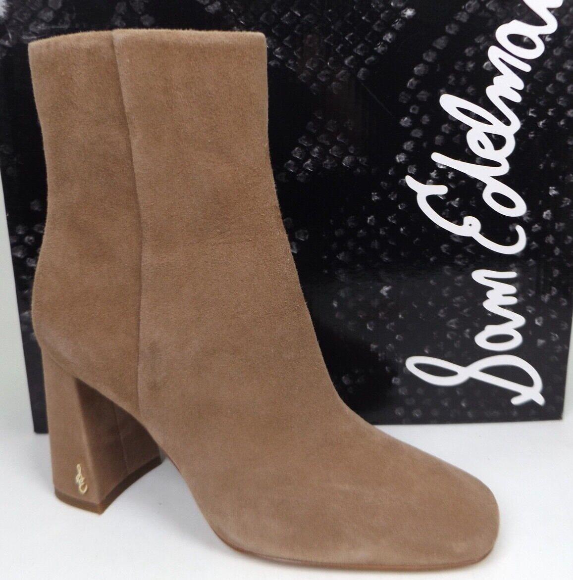 NEW! Sam Edelman Women's Codie Ankle Boots Size Med, Praline Suede