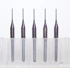 (5) 0.45mm (.0177")  Printed Circuit Board Drills (PCB) - ringless
