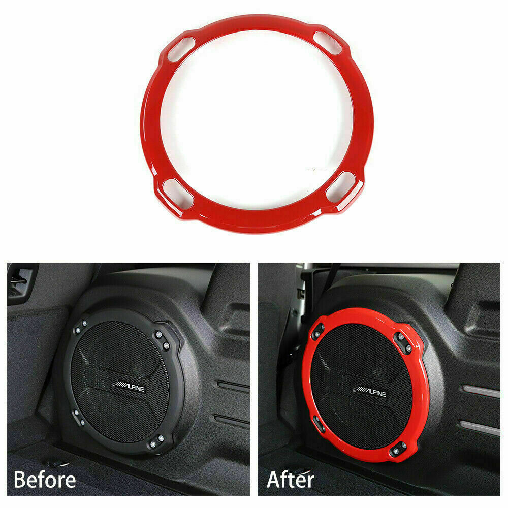 Red Subwoofer Speaker Cover Trim For Jeep Wrangler JL Rubicon 2018-2022 – SHINEKA