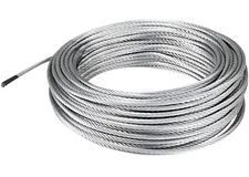 316 Stainless Steel Cable Wire Rope 1/8" 7x7 for DIY Decking Railing System