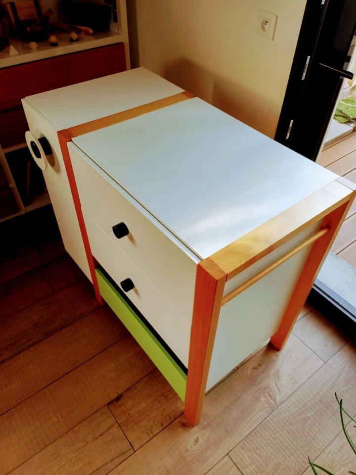 Chambre à coucher enfant MAMAMA MEEE - lit et commode - Photo 4/4