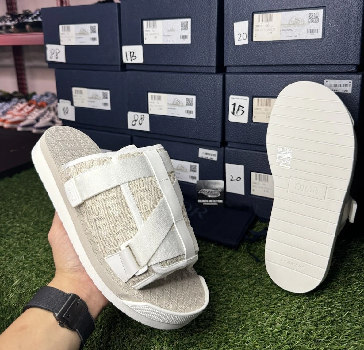 Sandales Dior Alpha Taille 44 (US 11)   Dior « Blanc »   TOUT NEUF !