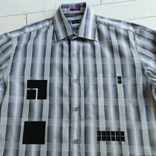 PAUL SMITH SHIRT Size M / L - 15.5 collar - CUSTOMISED Original Paul McNeil Art