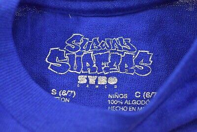 Subway Surfers Youth Boys Mobile Video Game Blue Tee Shirt NWT S (6-7)