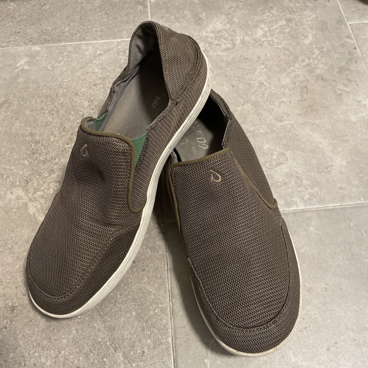 OluKai Nohea Mesh Mens Slip On Shoes Brown Loafers Breathable Casual 10188 Olukai Nohea Mesh Mens 10.5 Brown Slip On | Mercari main image 2