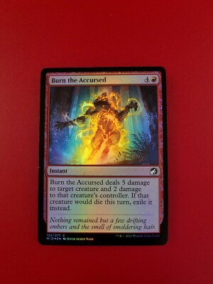 1x Burn the Accursed | FOIL | Innistrad Midnight Hunt | MTG Magic Cards |  eBay