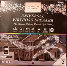 Orchestra of Lights Light Show Box Speaker Mr. Christmas Gemmy MUSIC CAROLS NEW