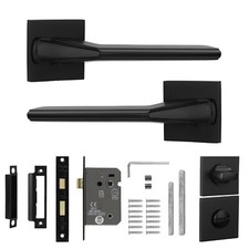 Door Handle Sets Square Black Door Handles Lever Internal Door Handles Interior