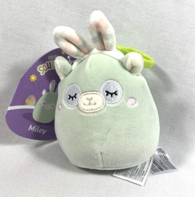 EASTER 2023 NWT SQUISHMALLOWS MILEY THE LLAMA BUNNY EARS BD 5-20-2022 KEY CLIP