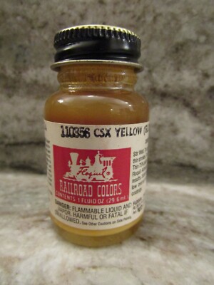 FLOQUIL RAILROAD COLORS MODEL PAINT - 1oz 1 OUNCE - CSX YELLOW (GLOSS)