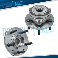 (2) Front Wheel Bearings and Hubs for 1999 2000 2001 2002 2003 Ford Windstar