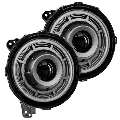 Oracle Oculus Bi-LED Projector Headlights for JL/Gladiator JT -Graphite Metallic