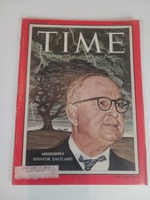 VTG Time Magazine March 26, 1956 Vol 67 No. 13 James Eastland VTG Time Magazine March 26, 1956 Vol 67 No. 13 James Eastland