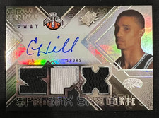 GEORGE HILL 2008-09 SPx #166 Away Jersey Rookie Card RC AUTO #223/599 NBA Spurs. rookie card picture