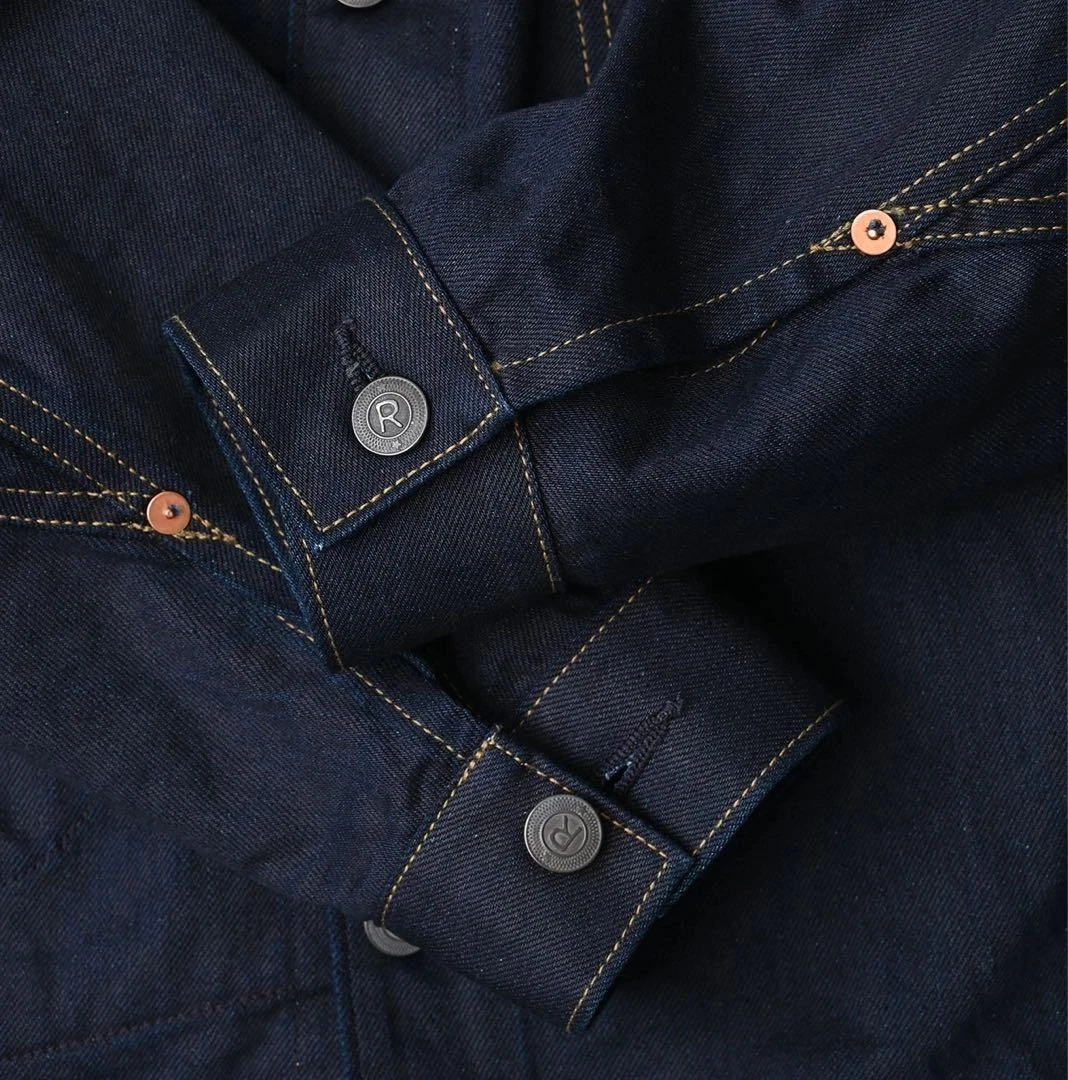 45R 45rpm Dark Indigo Denim Blouson 908 Jacket Light Weight Denim Cotton MINT image 8