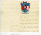 Civil War Patriotic Lettersheet Used with letter Col. Ellsworth
