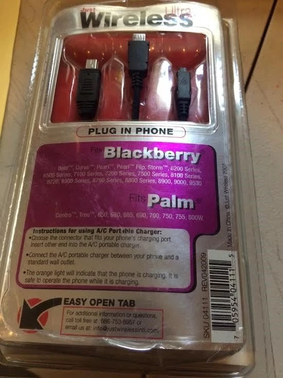 Cargador portátil Just Wireless Ultra A/C PALM/BLACKBERRY 1 Foto 2 de 2
