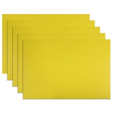 5 Pcs Dry Erase Magnetic Strip 11.7" x 8" Labels Stickers Yellow