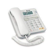 AT T CL2909 Corded Speakerphone with Caller ID Call Waiting White New Open Box