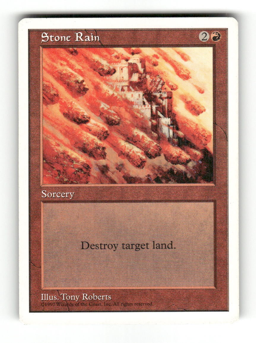 Stone Rain Common Fifth Edition Magic: The Gathering Near Mint