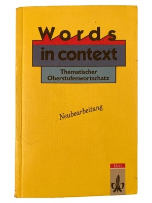 Klett Words in Context Englisch Oberstufe Vokabular Buch Hardcover Gymnasium