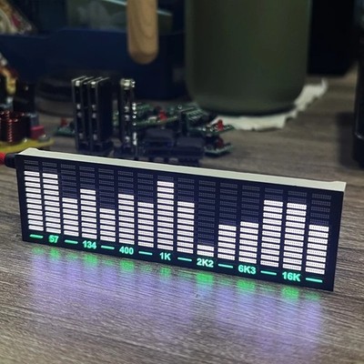 Multi-Modus Sprachsteuerung Musik Spektrum LED Tonabnehmer Rhythmus Analyzer Lichtanzeige